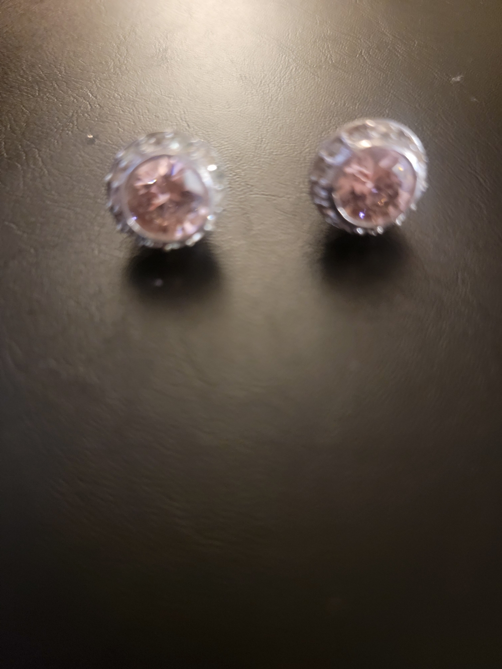 Pink Crystal Halo Stud Earrings - Express